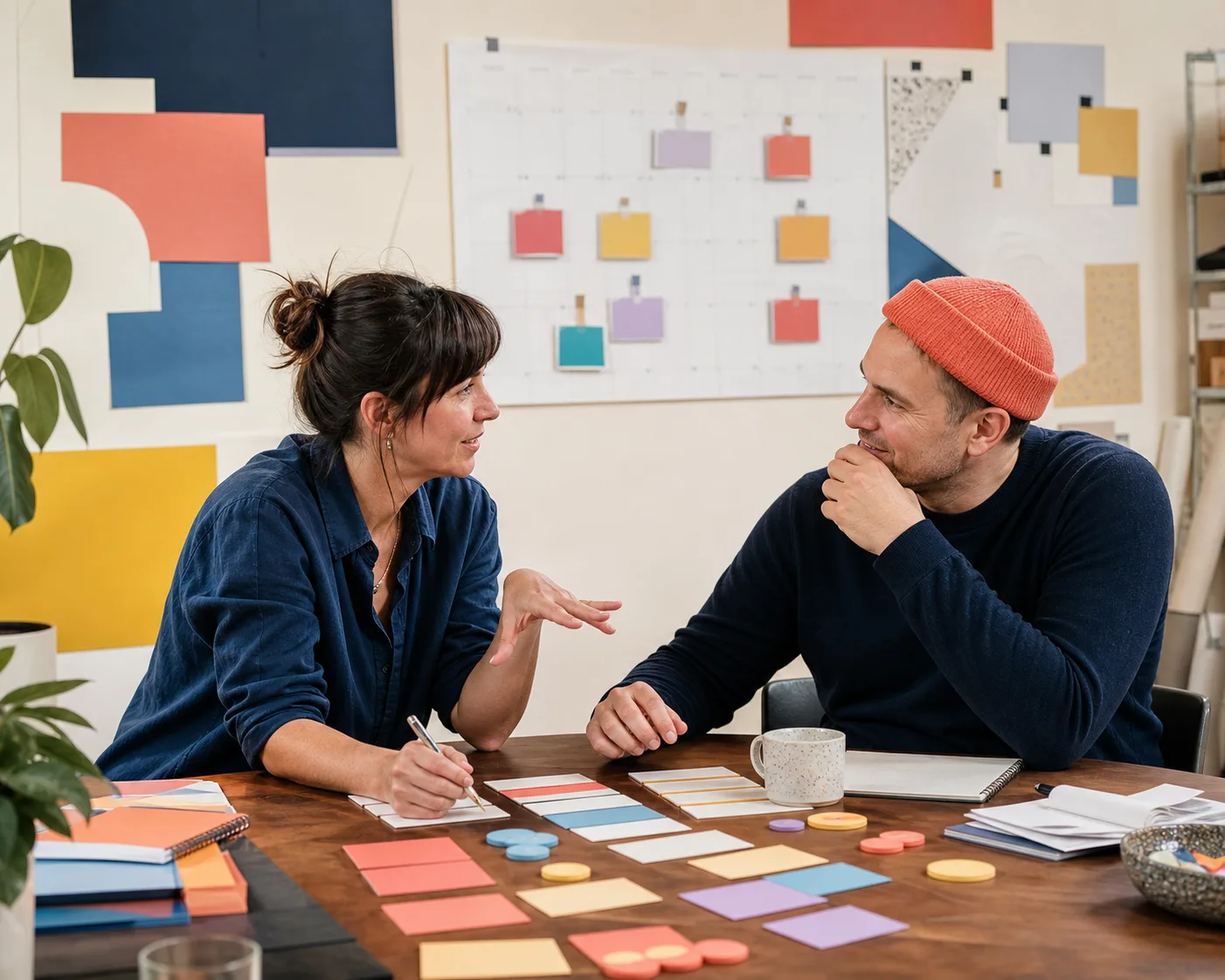 A small-business owner and strategist mapping a practical growth plan.